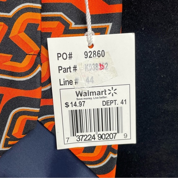 NWT OSU Black and Orange Men's Tie - Picture 5 of 5